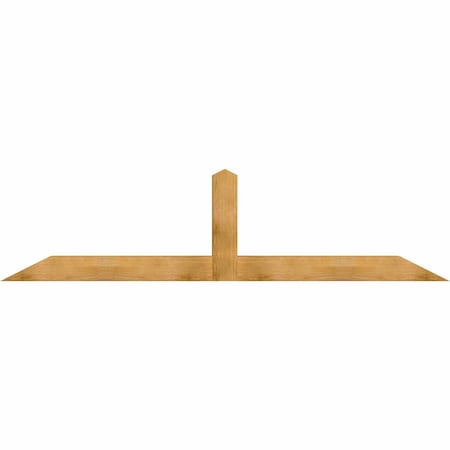 Ekena Millwork Portland Rough Sawn Timber Gable Bracket, Western Red Cedar, 108"W x 27"H x 6"D x 6"F, 6/12 Pitch GBW108X27X0606POR00RWR